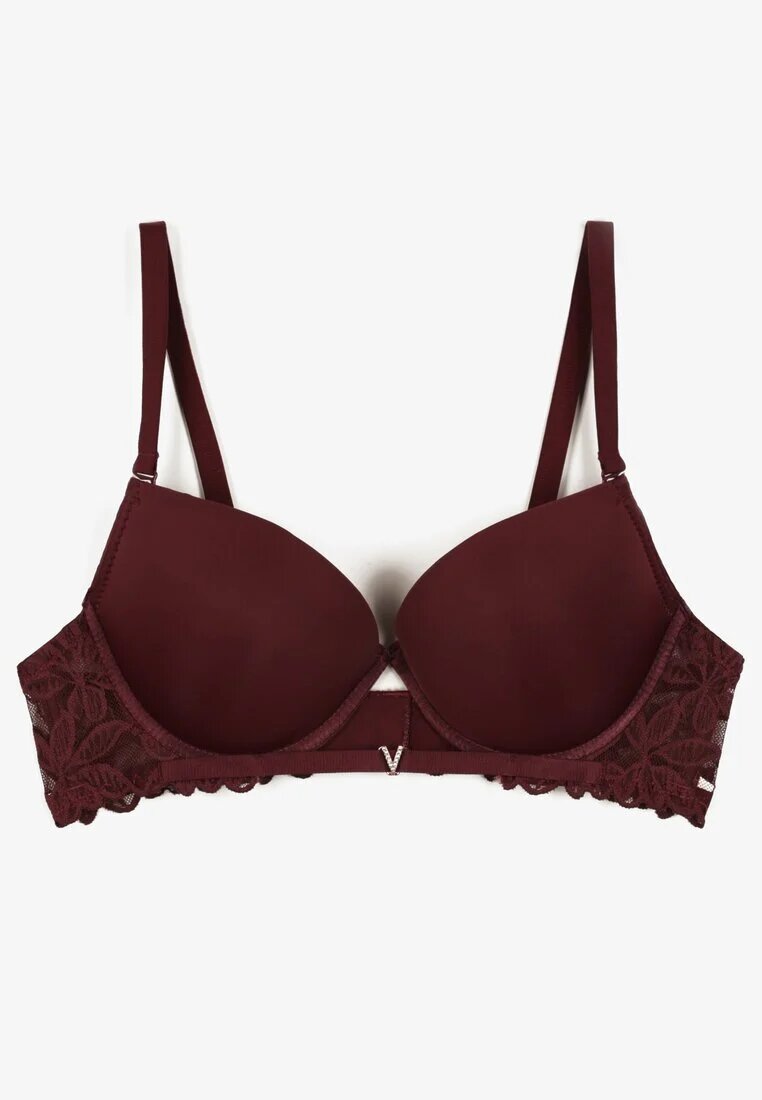 love magnolia Sutien Mov închis Push-Up cu bandă din dantelă Sarolin