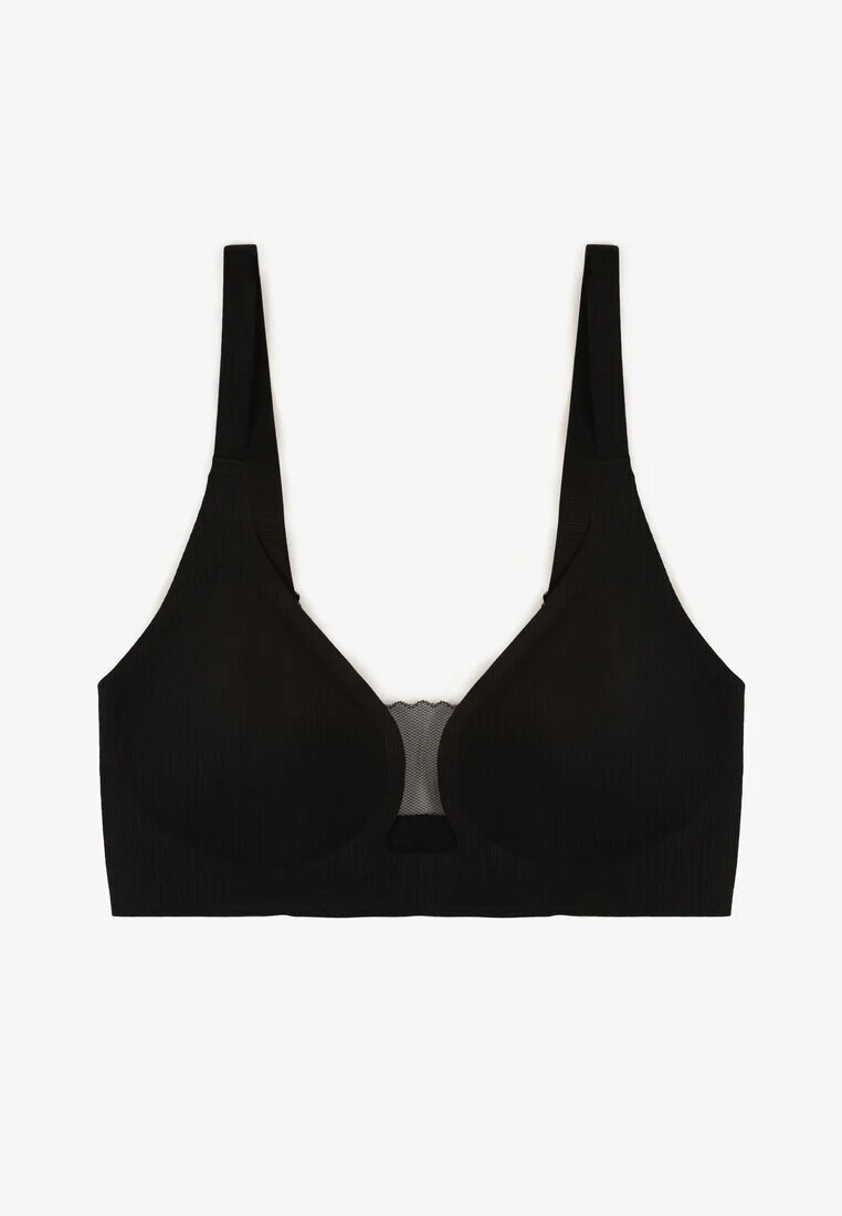 love magnolia Sutien Negru cu Decupaj Decorativ Ezirelle