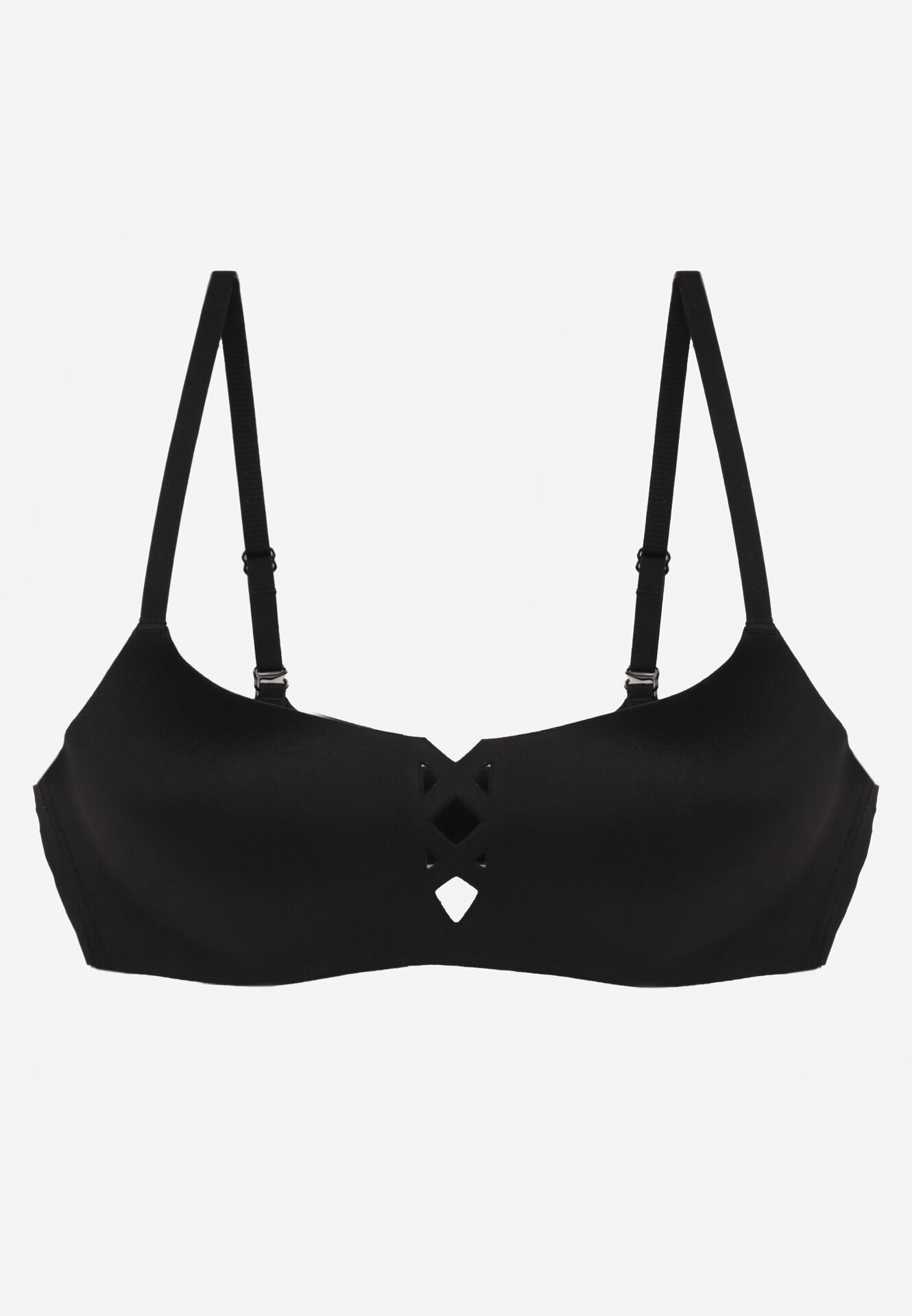 love magnolia Sutien Negru Neted cu Imitație decorativă de înșnurare Azivene
