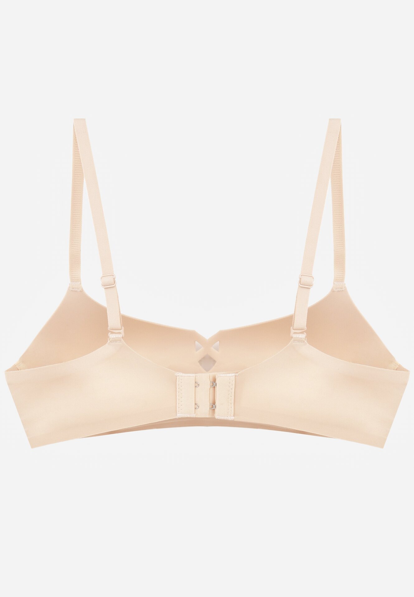 love magnolia Sutien Neted Bej cu Imitație Decorativă de Șireturi Azivene