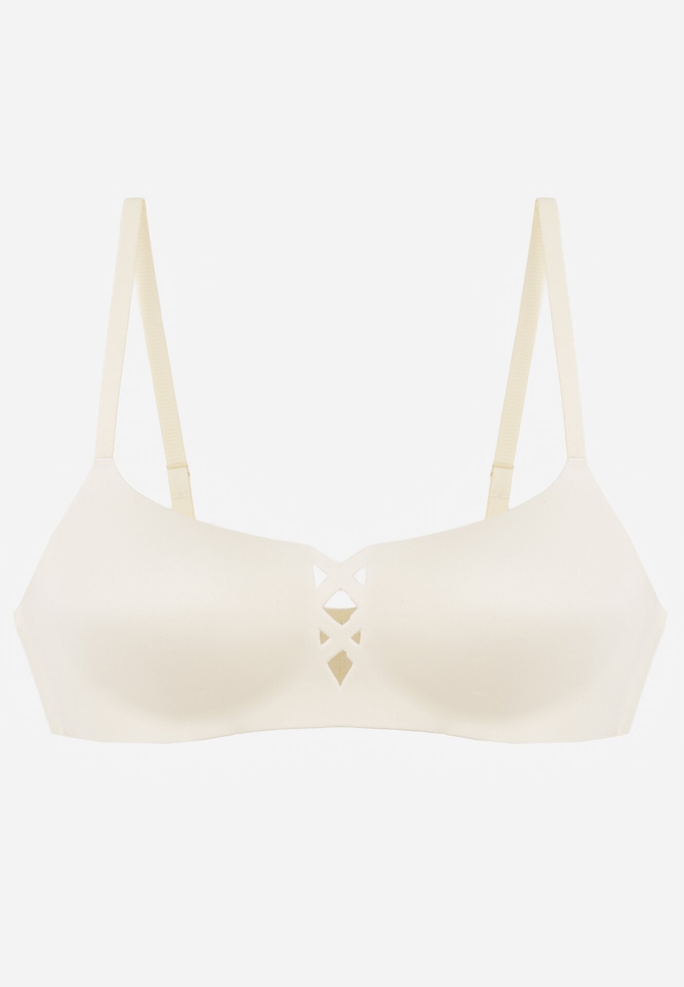 love magnolia Sutien Neted Bej deschis cu Imitație Decorativă de Șireturi Azivene