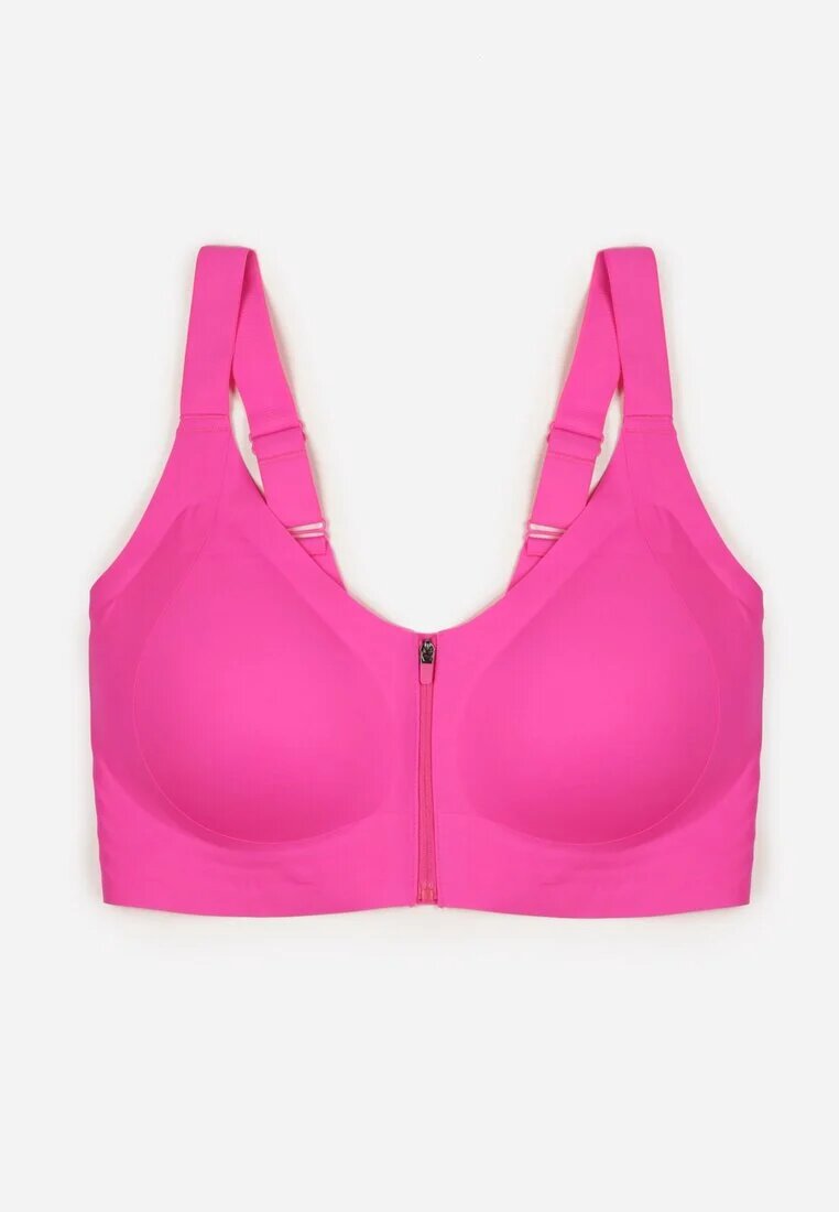 love magnolia Sutien Sportiv Fucsia cu Fermoar în Față Eziline