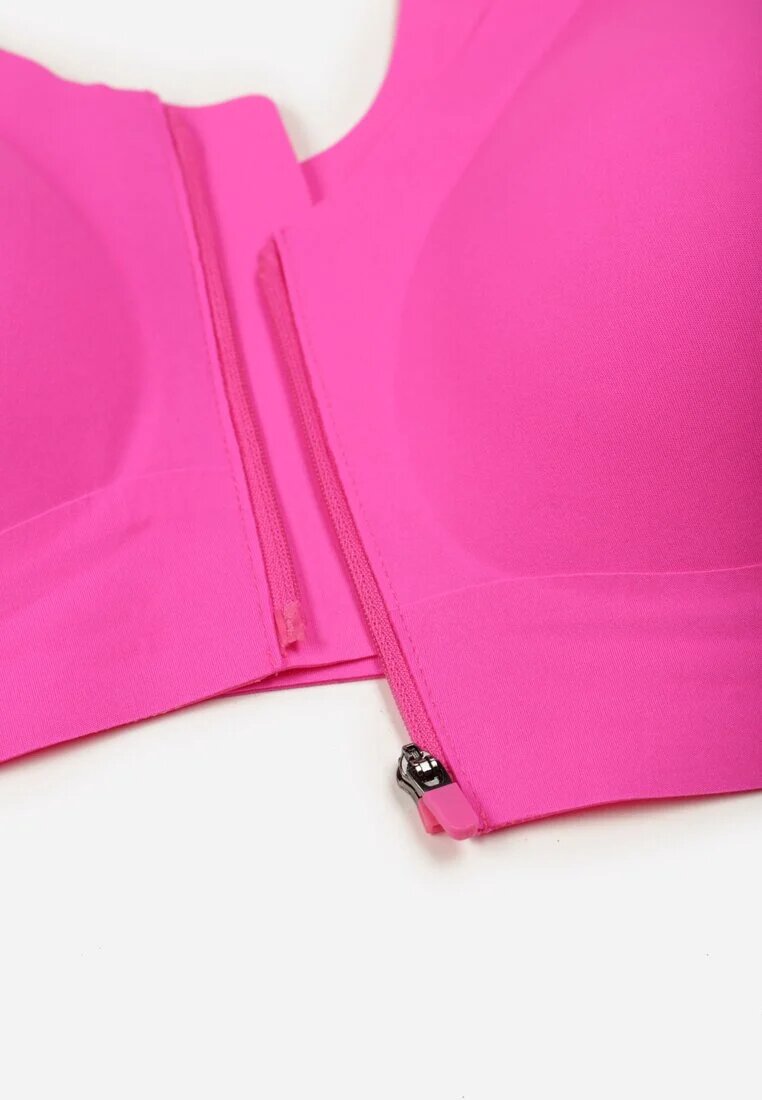 love magnolia Sutien Sportiv Fucsia cu Fermoar în Față Eziline