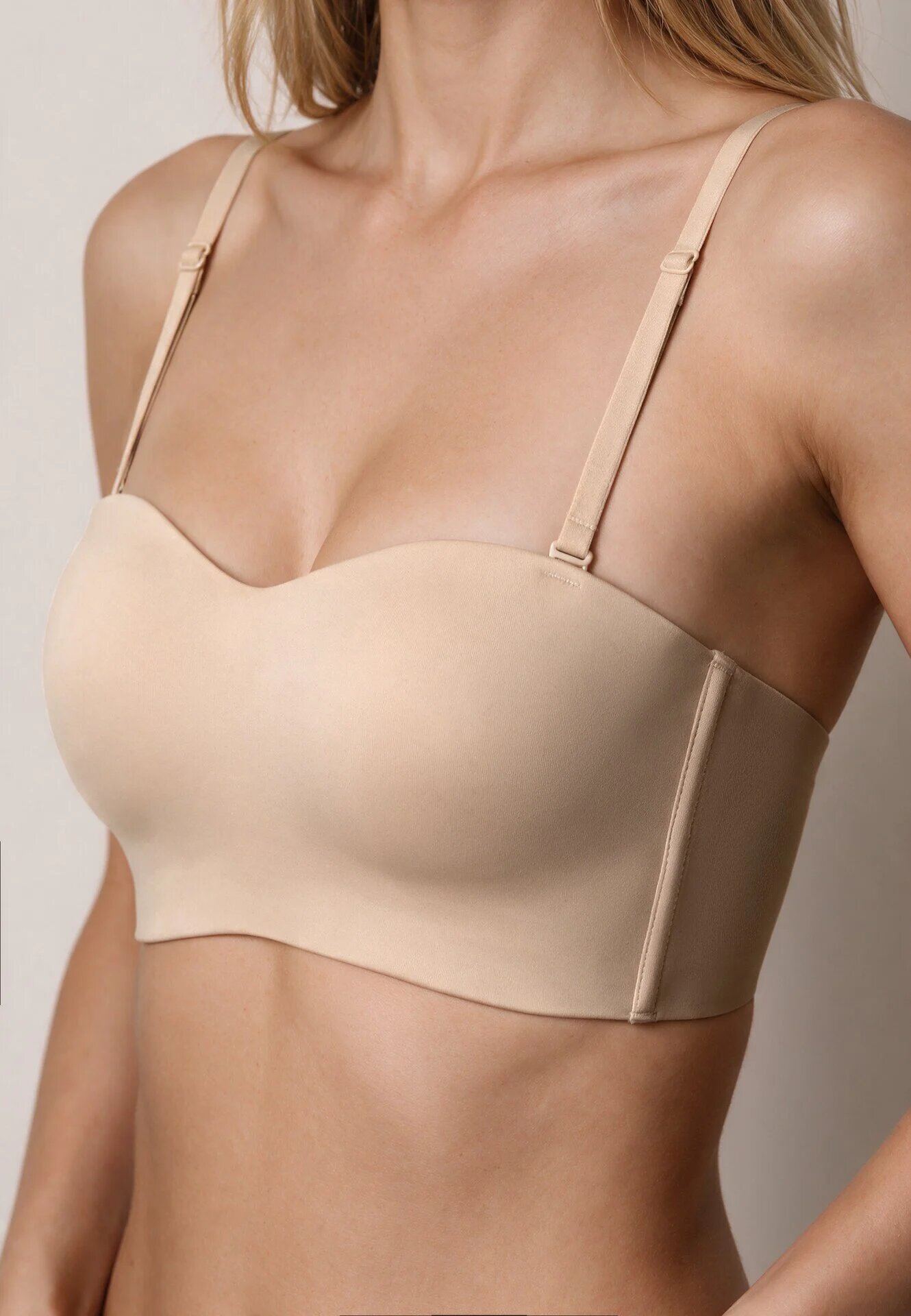 love magnolia Sutien tip balconetă push-up simplu Christika Bej