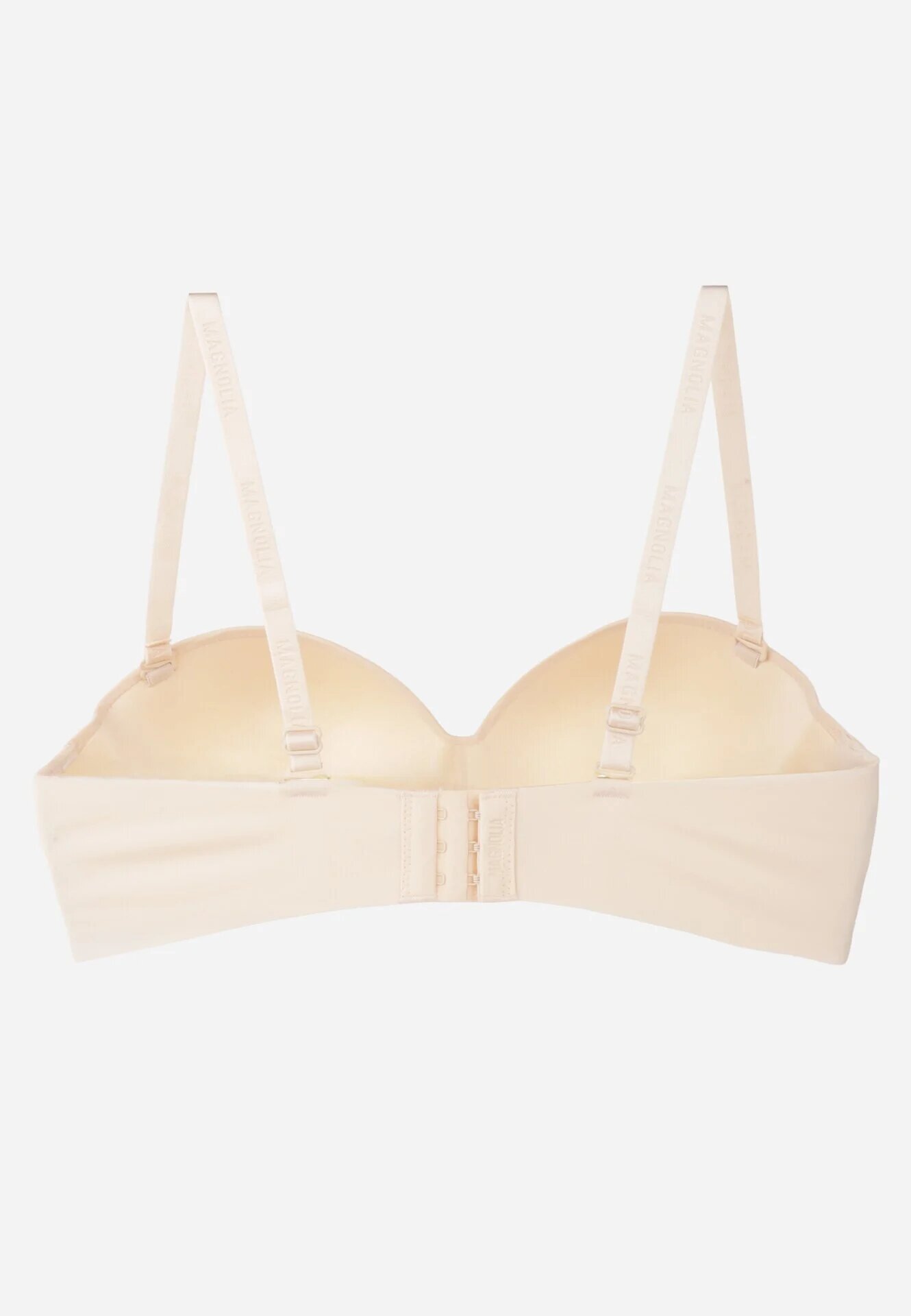 love magnolia Sutien tip balconetă simplu fără sârmă cu bretele detașabile Lelosa Bej