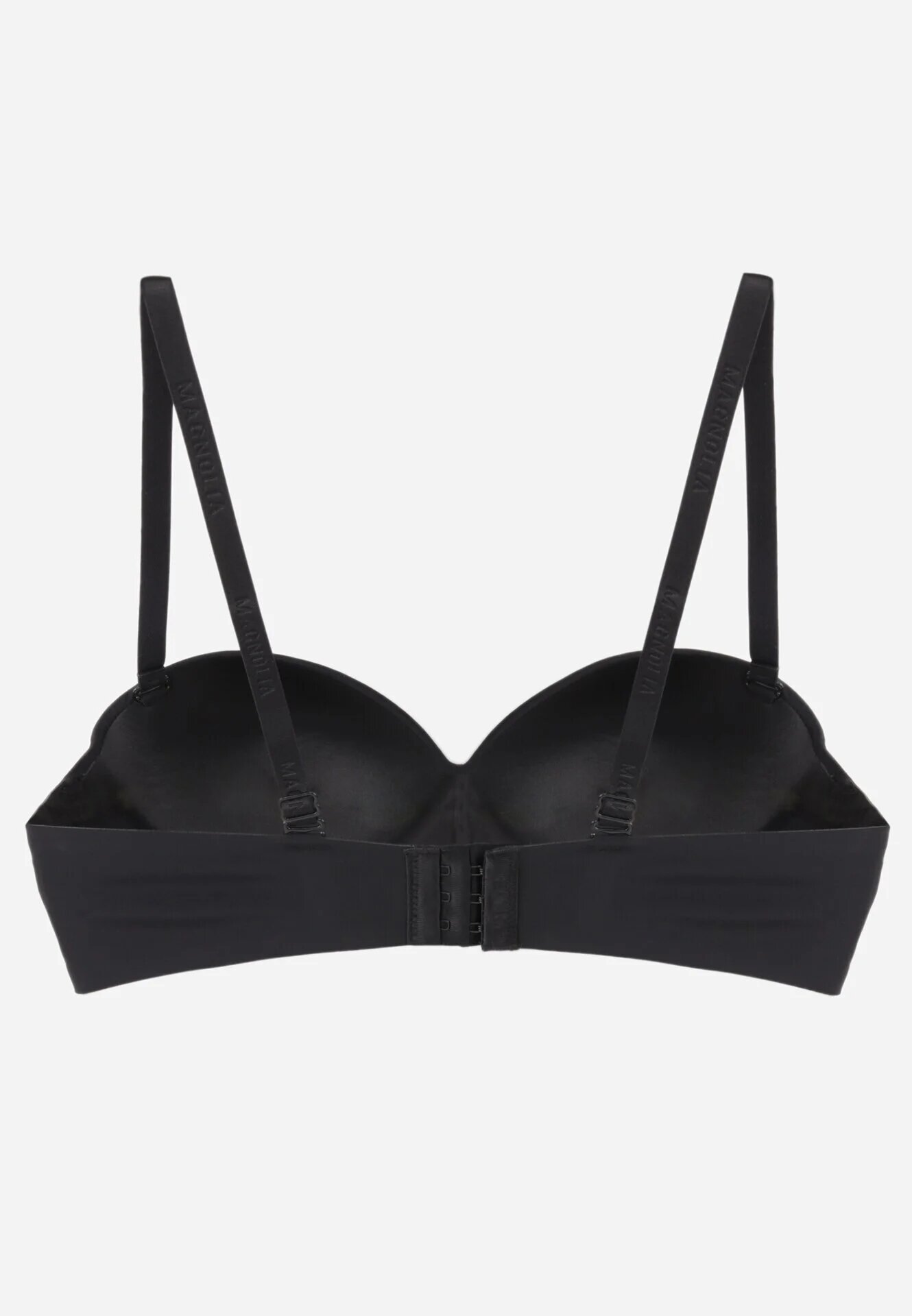love magnolia Sutien tip balconetă simplu fără sârmă cu bretele detașabile Lelosa Negru