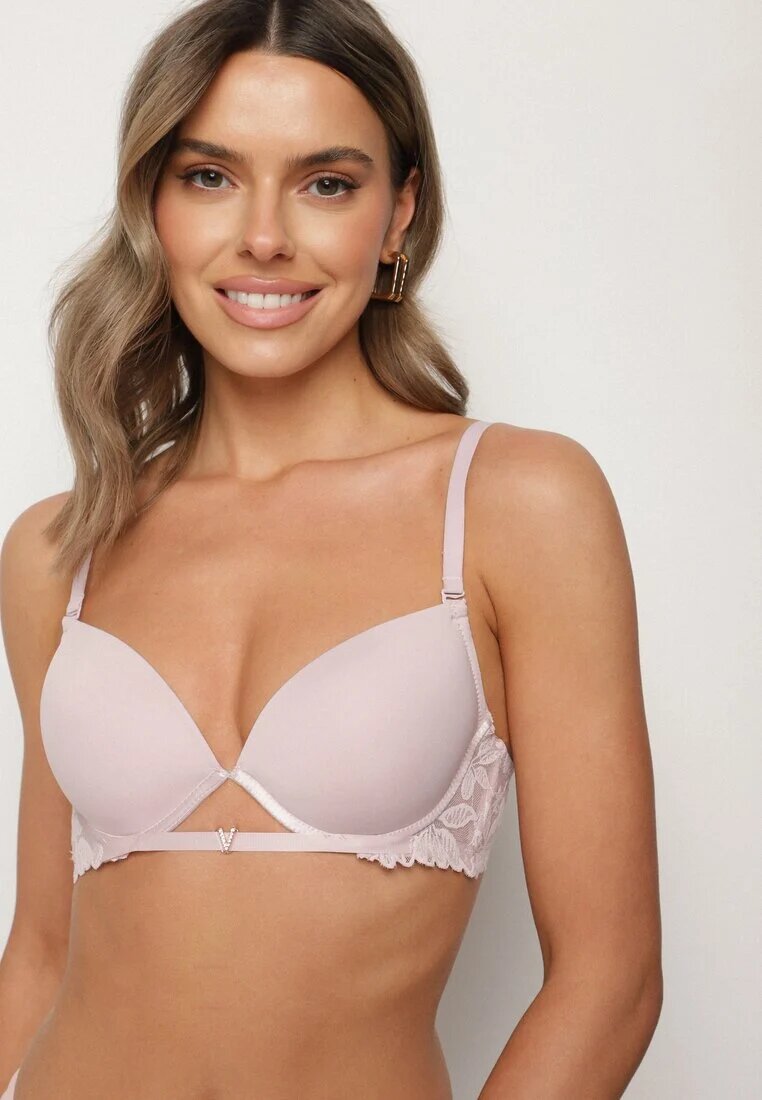 love magnolia Sutien Violet deschis Push-Up cu bandă de dantelă Sarolin