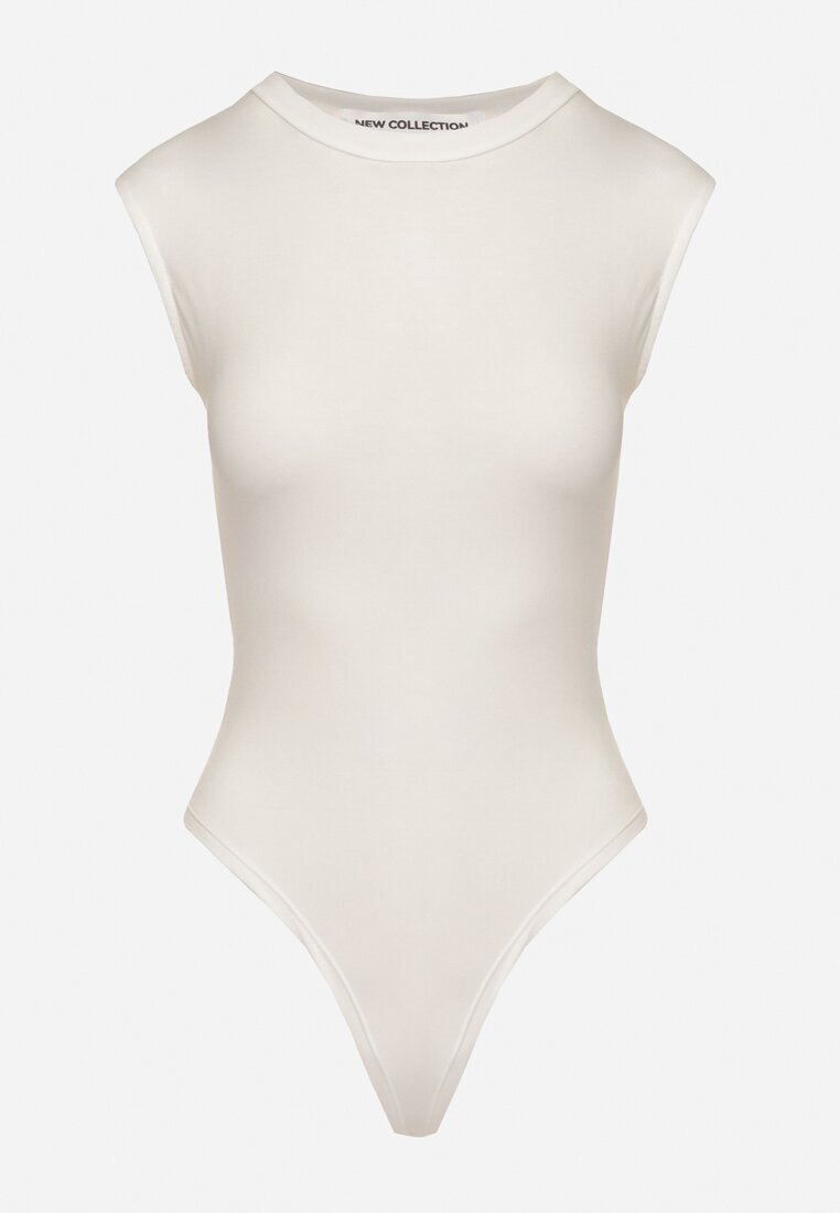 lovery Body Alb De Vâscoză Cu Croială Mulată Fără Mâneci Redalira