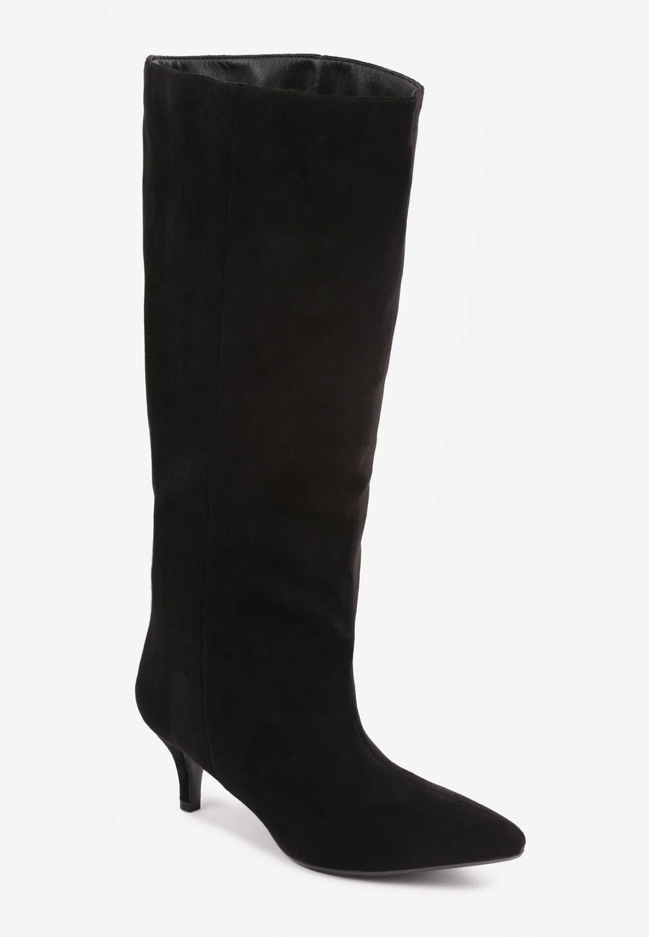 lovery Cizme pe toc stiletto tip kitten cu carâmb larg Isabenia Negre
