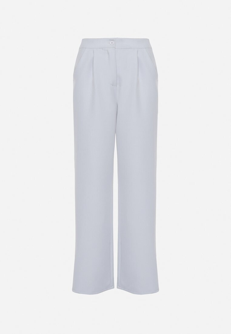 lovery Pantaloni Gri De costum cu Buzunare Letiza