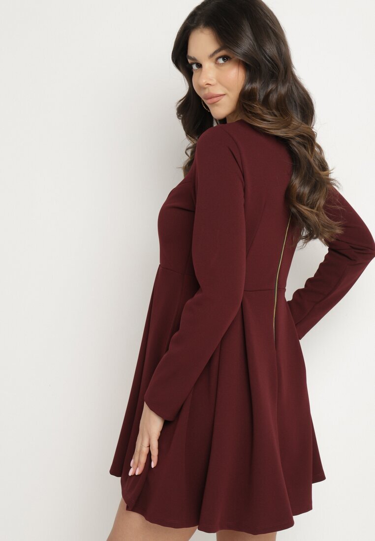 lovery Rochie Bordo Elegantă cu croi evazat Temitonia