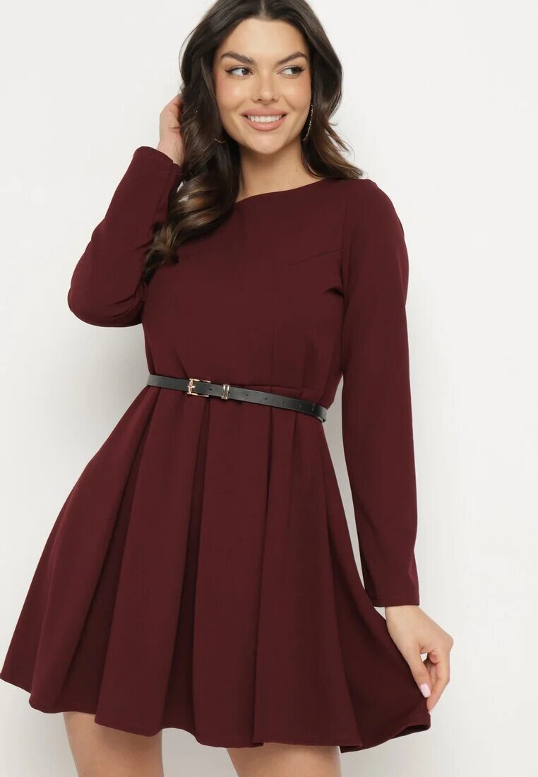 lovery Rochie Bordo Elegantă cu croi evazat Temitonia