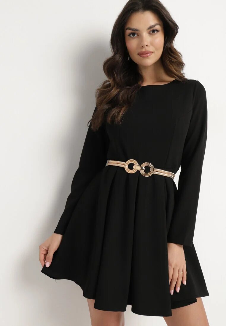 lovery Rochie Neagră Elegantă cu croi evazat Temitonia