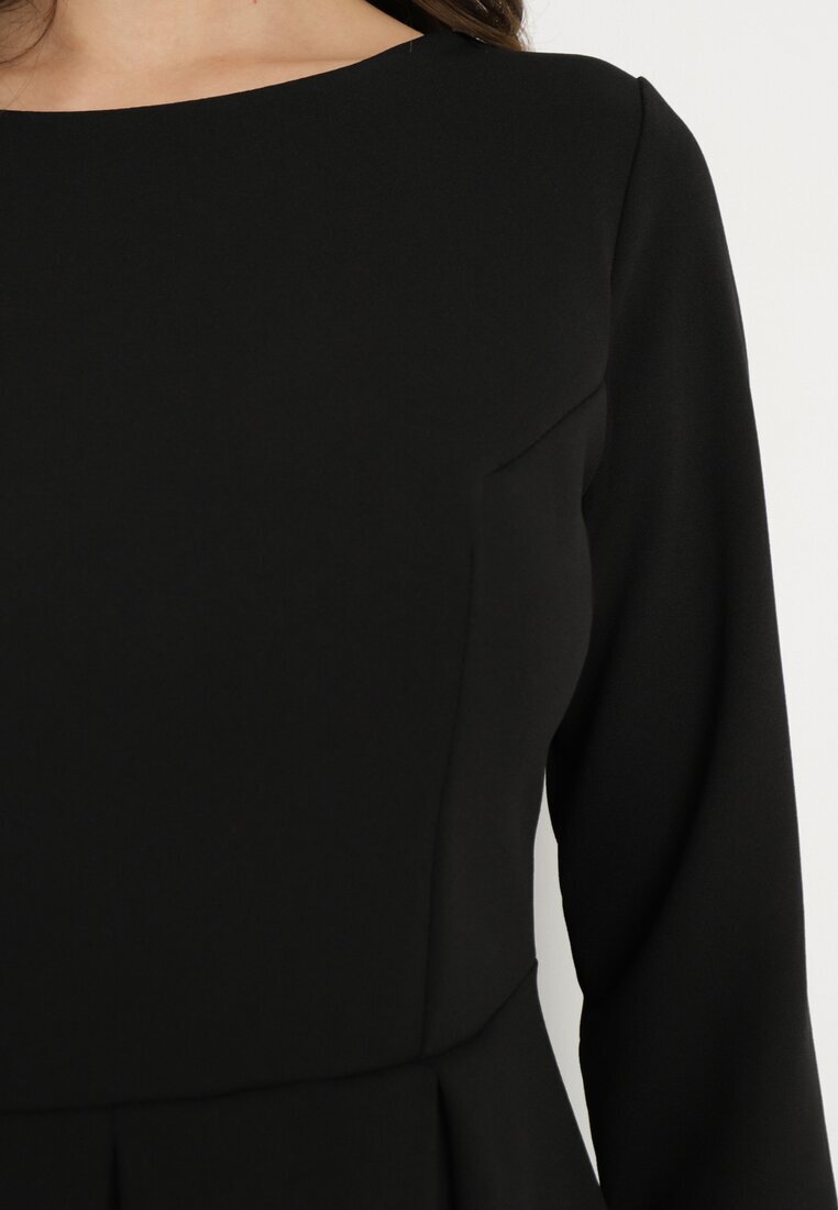 lovery Rochie Neagră Elegantă cu croi evazat Temitonia