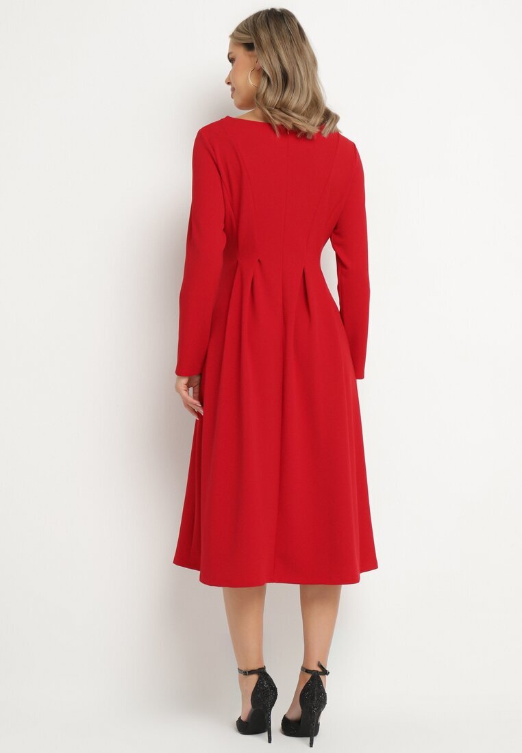 lovery Rochie Roșie Elegantă Cloș Temarielis
