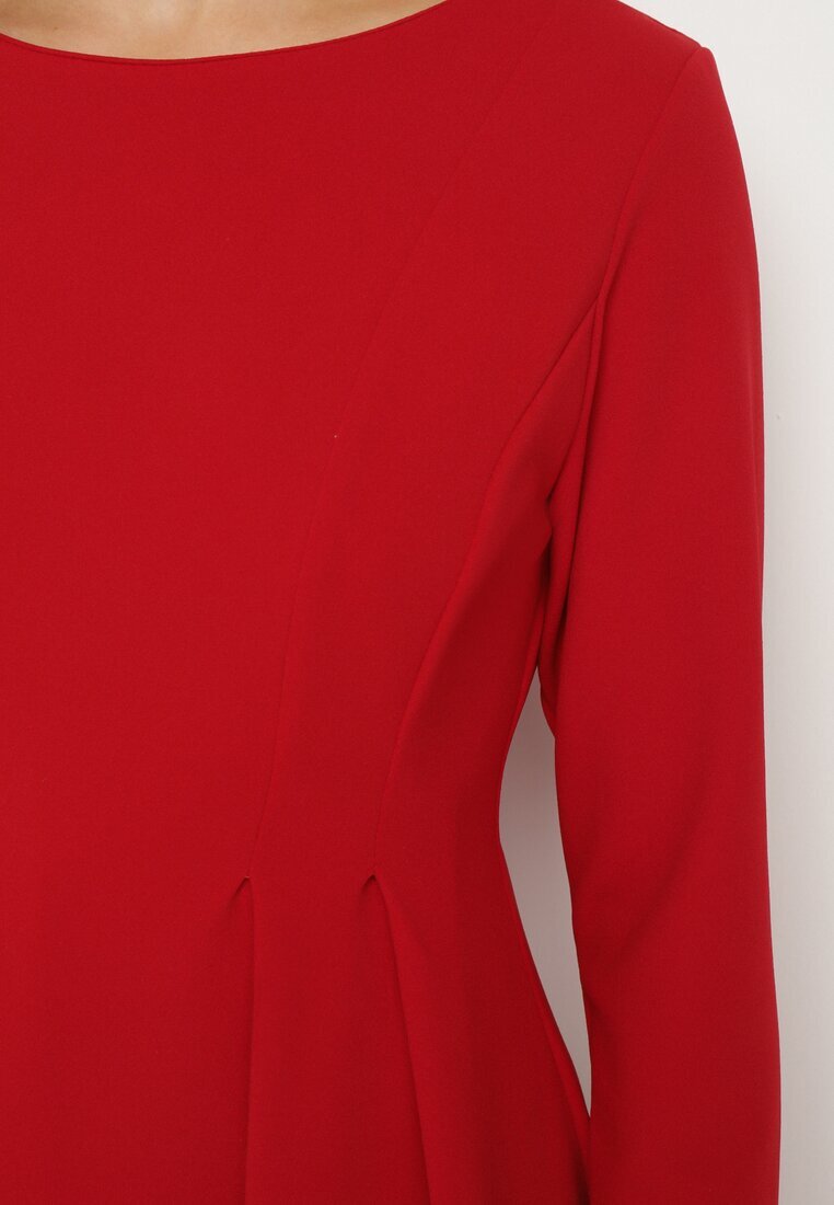 lovery Rochie Roșie Elegantă Cloș Temarielis