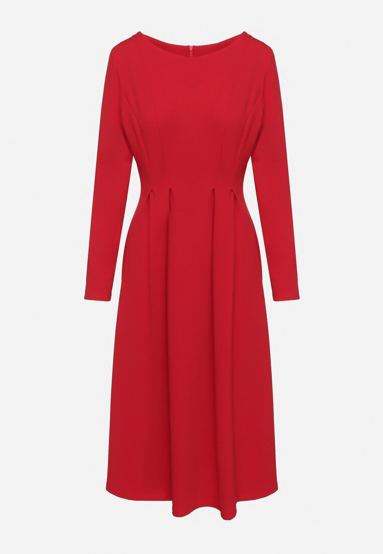 lovery Rochie Roșie Elegantă Cloș Temarielis