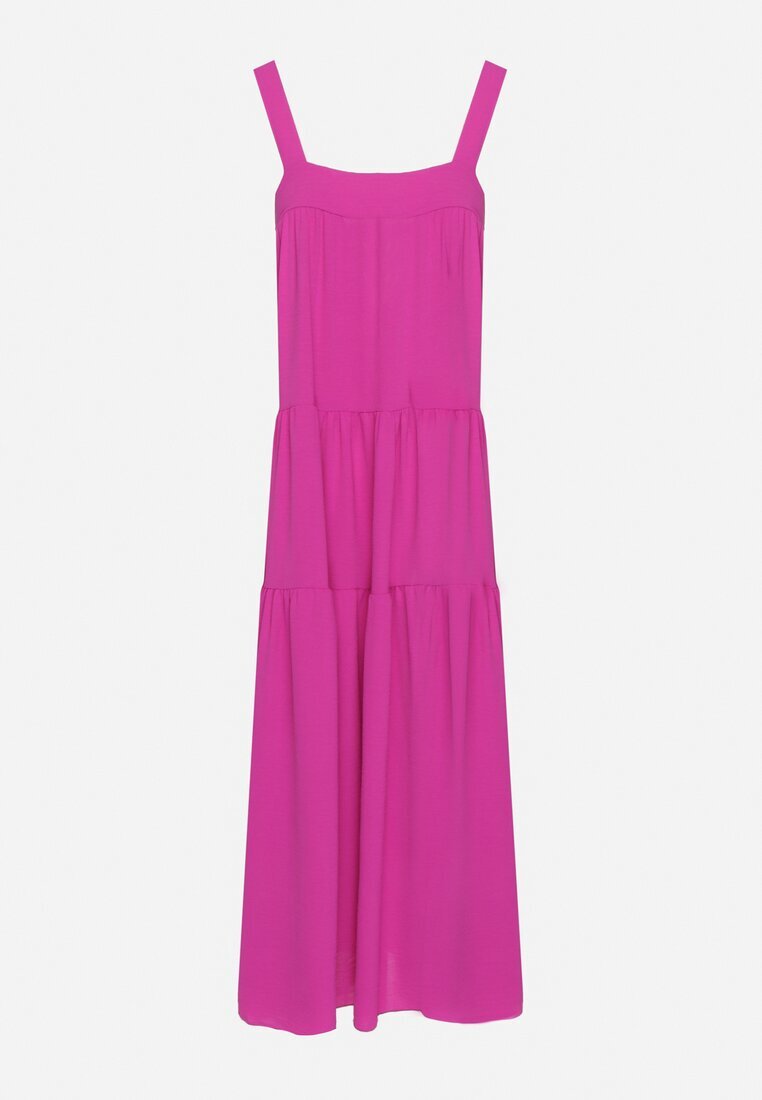 lovery Rochie Violet cu croi evazat cu legătură la spate Savinelle