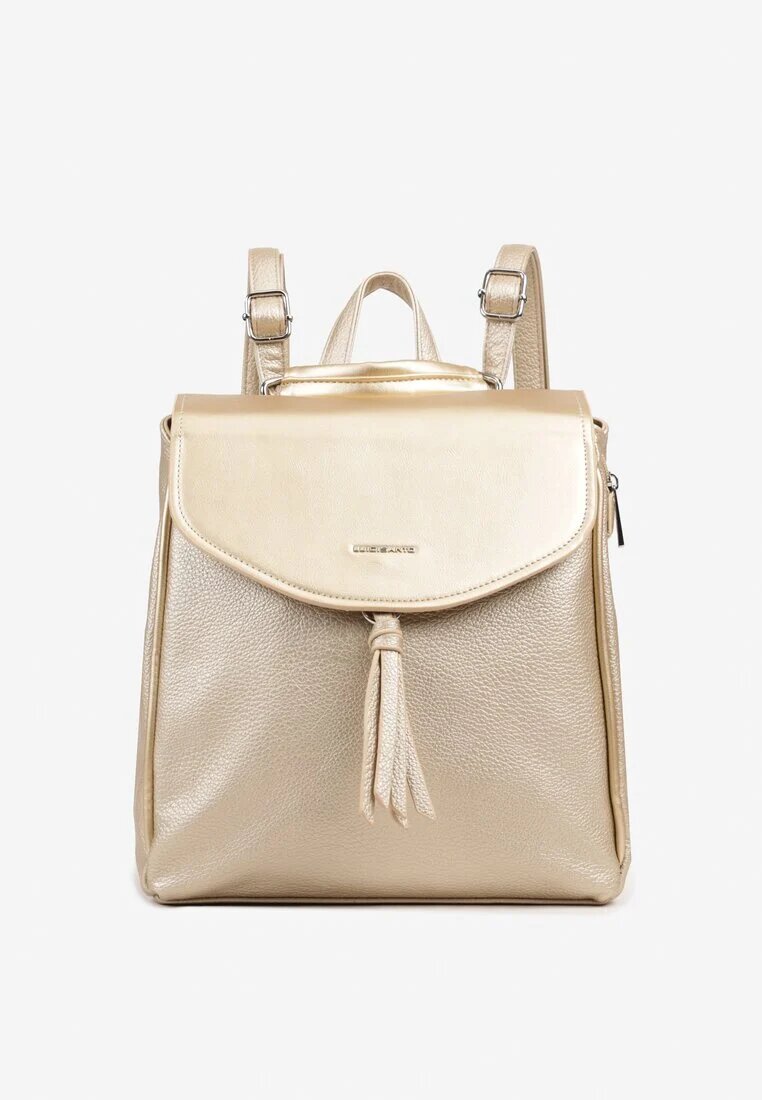 luigisanto Rucsac Auriu cu design clasic cu ciucure Vikiness