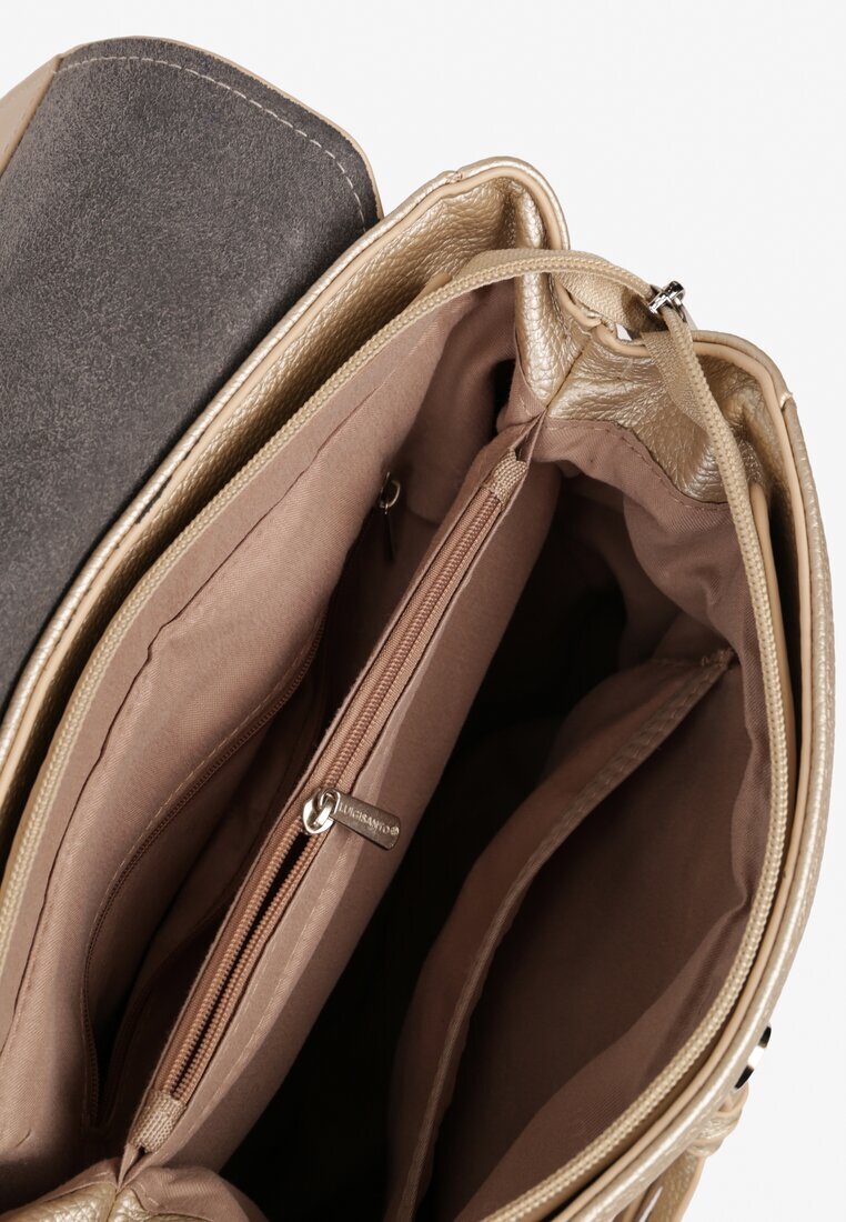 luigisanto Rucsac Auriu cu design clasic cu ciucure Vikiness