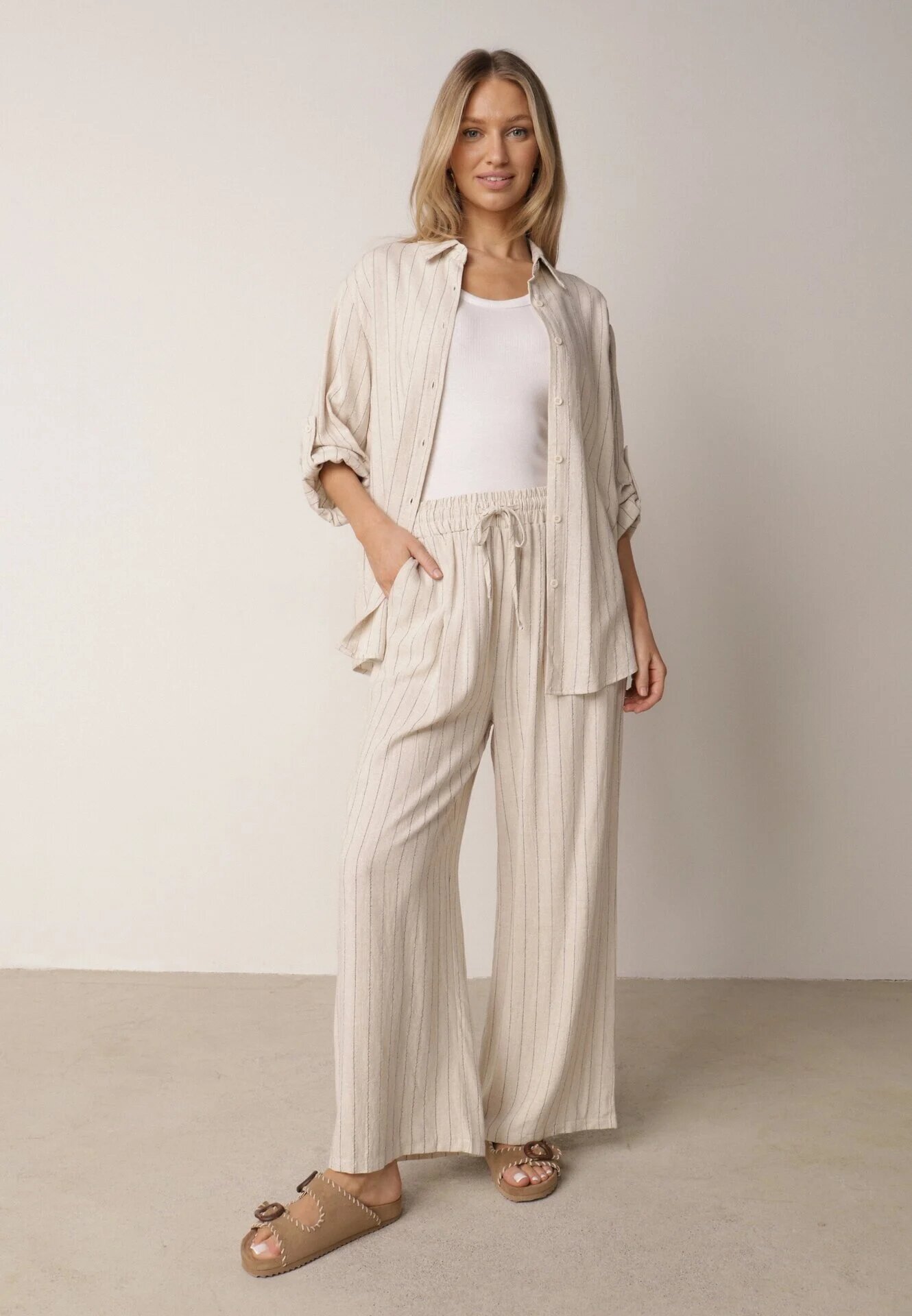 m&d fashion Compleu Bej deschis