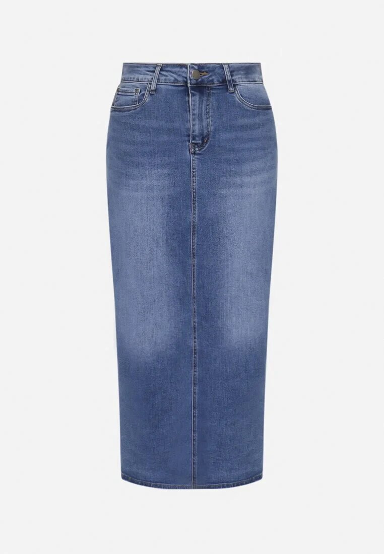 m.sara Fustă Albastră din denim tip creion Brunavia