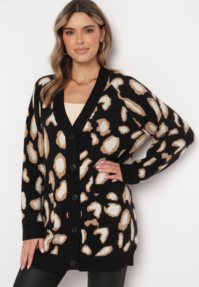 m&v Cardigan Negru Lejer cu nasturi Heromena