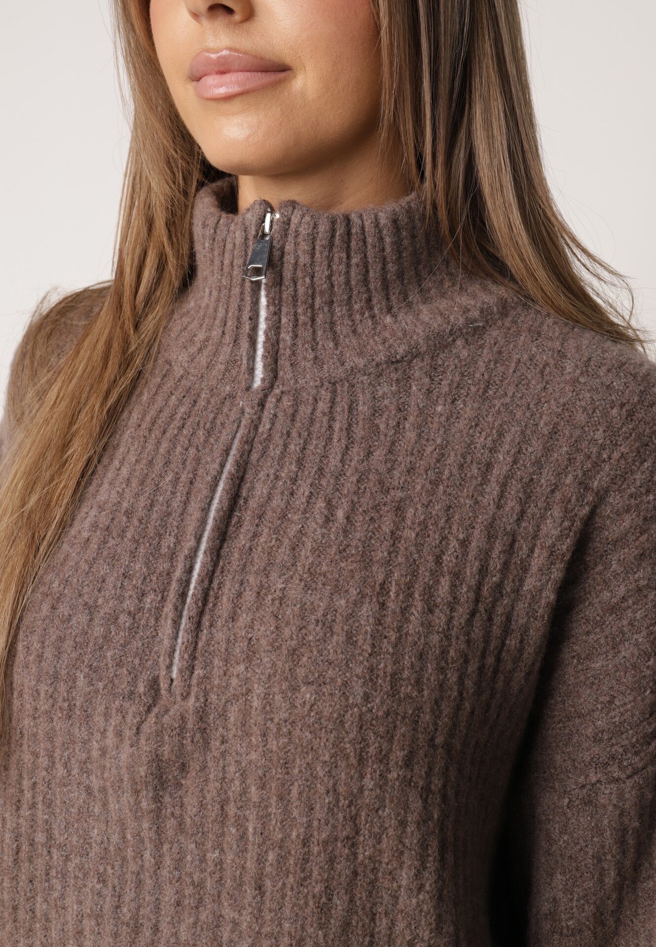 Made in Italy Pulover cu adaos de lână cu model în dungi Apercine Bej