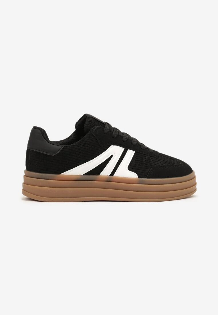 maira Adidași negri în Stil de Tenisi cu Talpă Groasă cu Model Geometric Wevirra