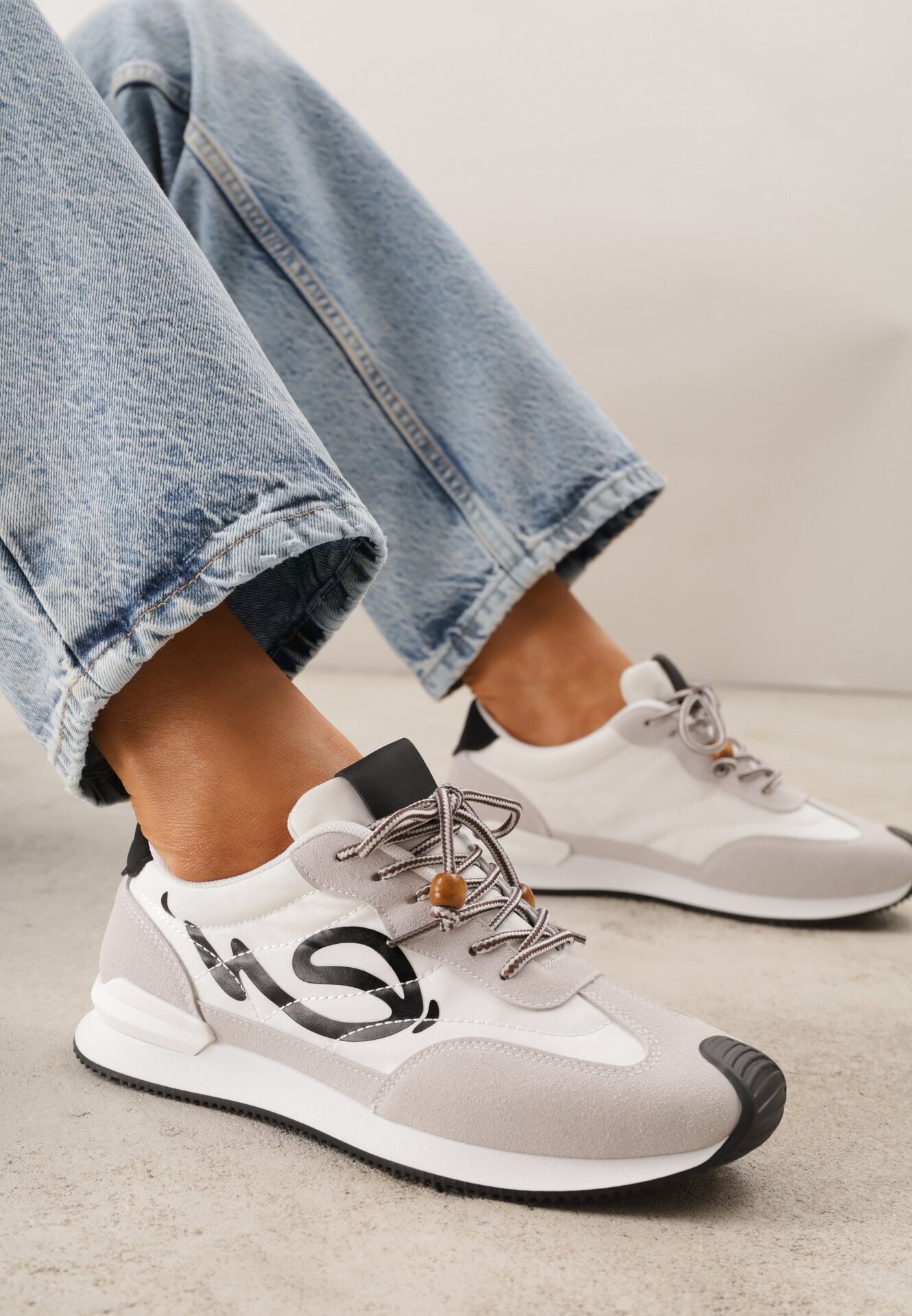 marquiiz Adidași Negri cu Model Geometric Prisnore