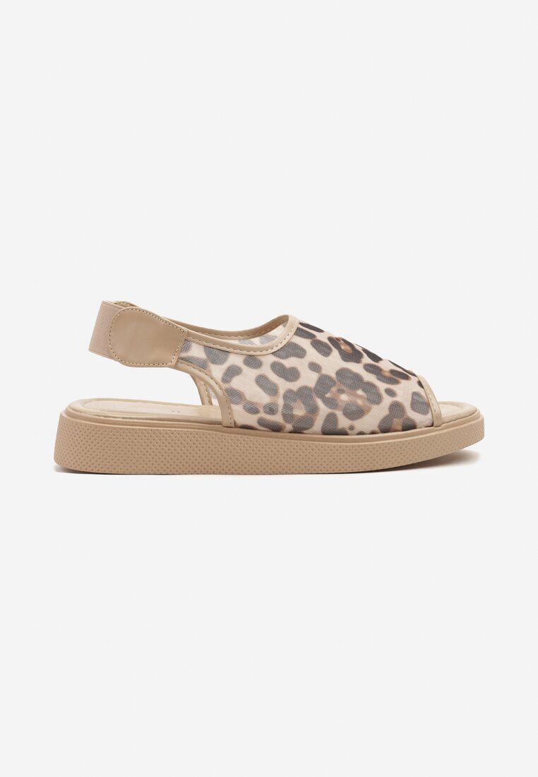 marquiiz Sandale leopard cu curea decorativă la călcâi Avelmoi