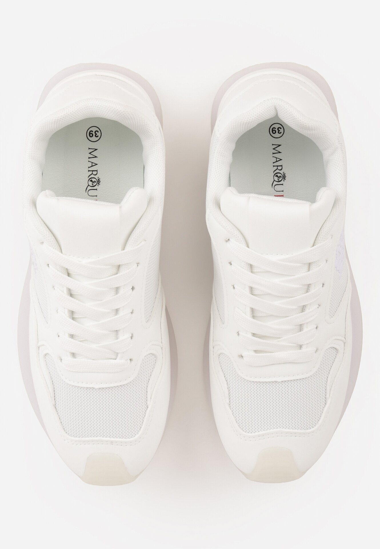 marquiiz Sneakers Casual Albe cu Cusături Decorative Chlylee