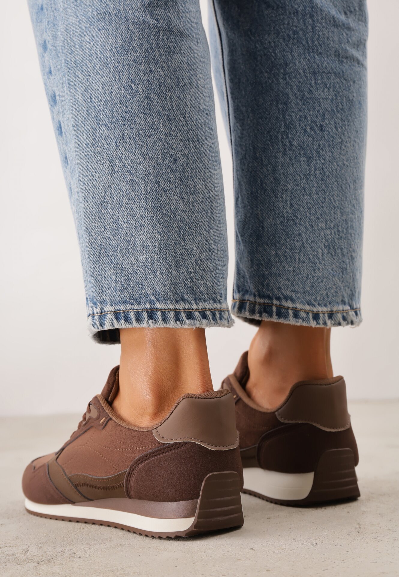 marquiiz Sneakers casuale din imitație de piele întoarsă cu talpă profilată Alevtina Maro