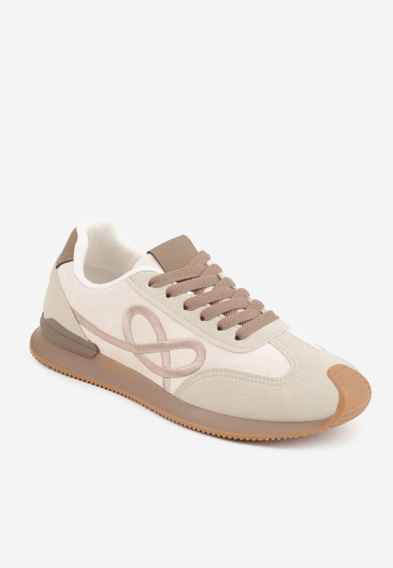 marquiiz Sneakers decorați cu model geometric Sameen Bej Bej