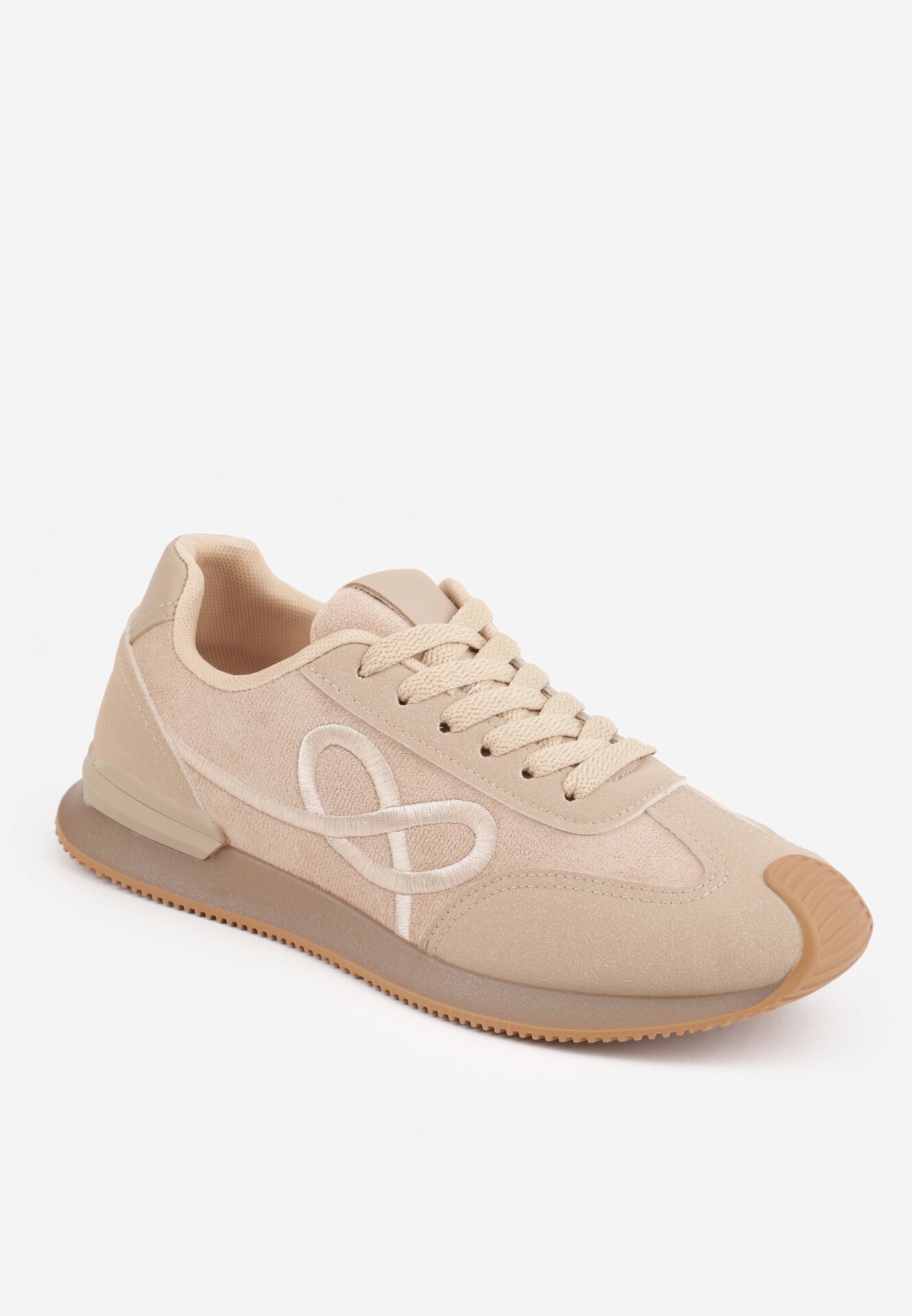 marquiiz Sneakers decorați cu model geometric Sameen Bej Bej închis