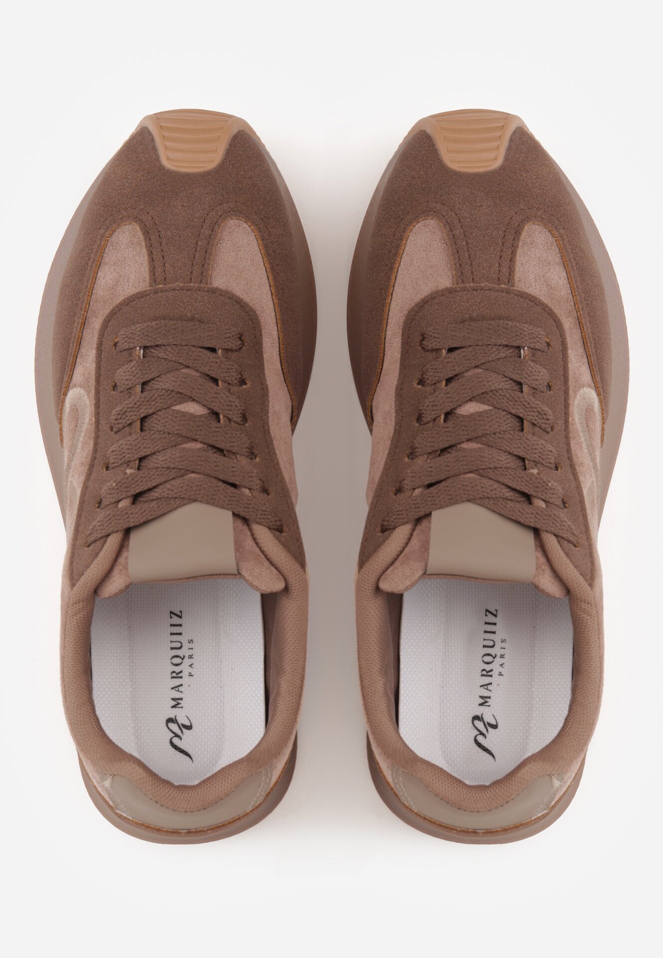 marquiiz Sneakers decorați cu model geometric Sameen Bej Maro