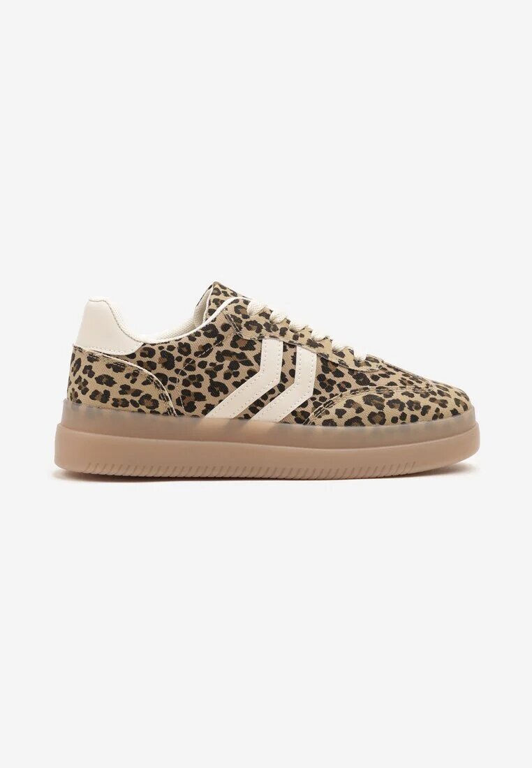 marquiiz Sneakers Leopard stil teniși cu dungi geometrice Falenira