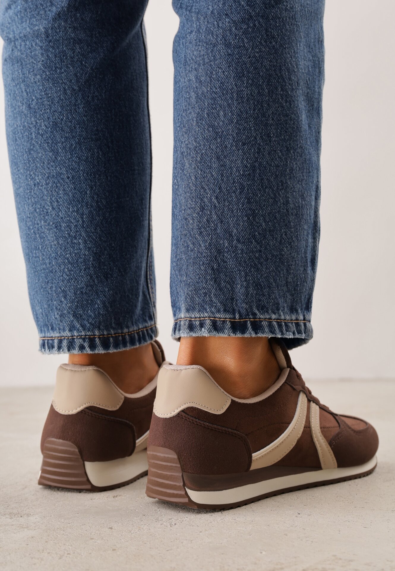 marquiiz Sneakers sport din imitație de piele întoarsă cu inserții geometrice Shanoom Maro