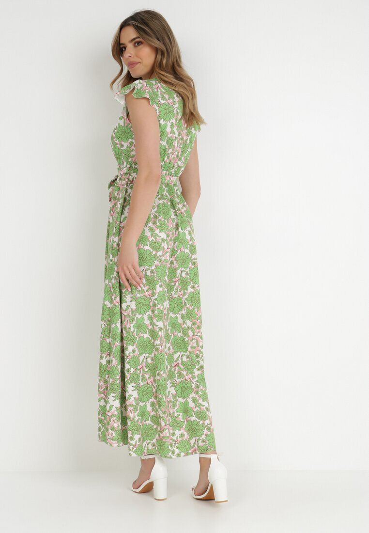 may moda Rochie Verde deschis cu curea Myranie