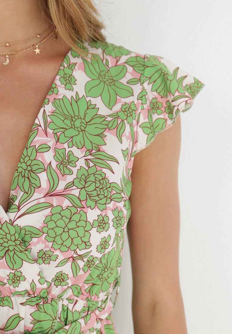 may moda Rochie Verde deschis cu curea Myranie