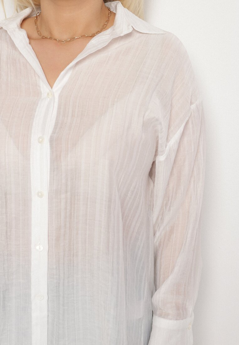 melya by melody Cămașă Albă cu croială Oversize Dolamana