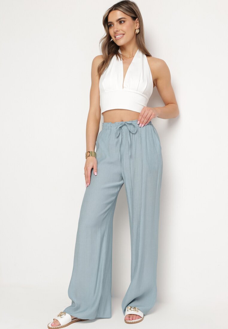 melya by melody Pantaloni Albastru deschis