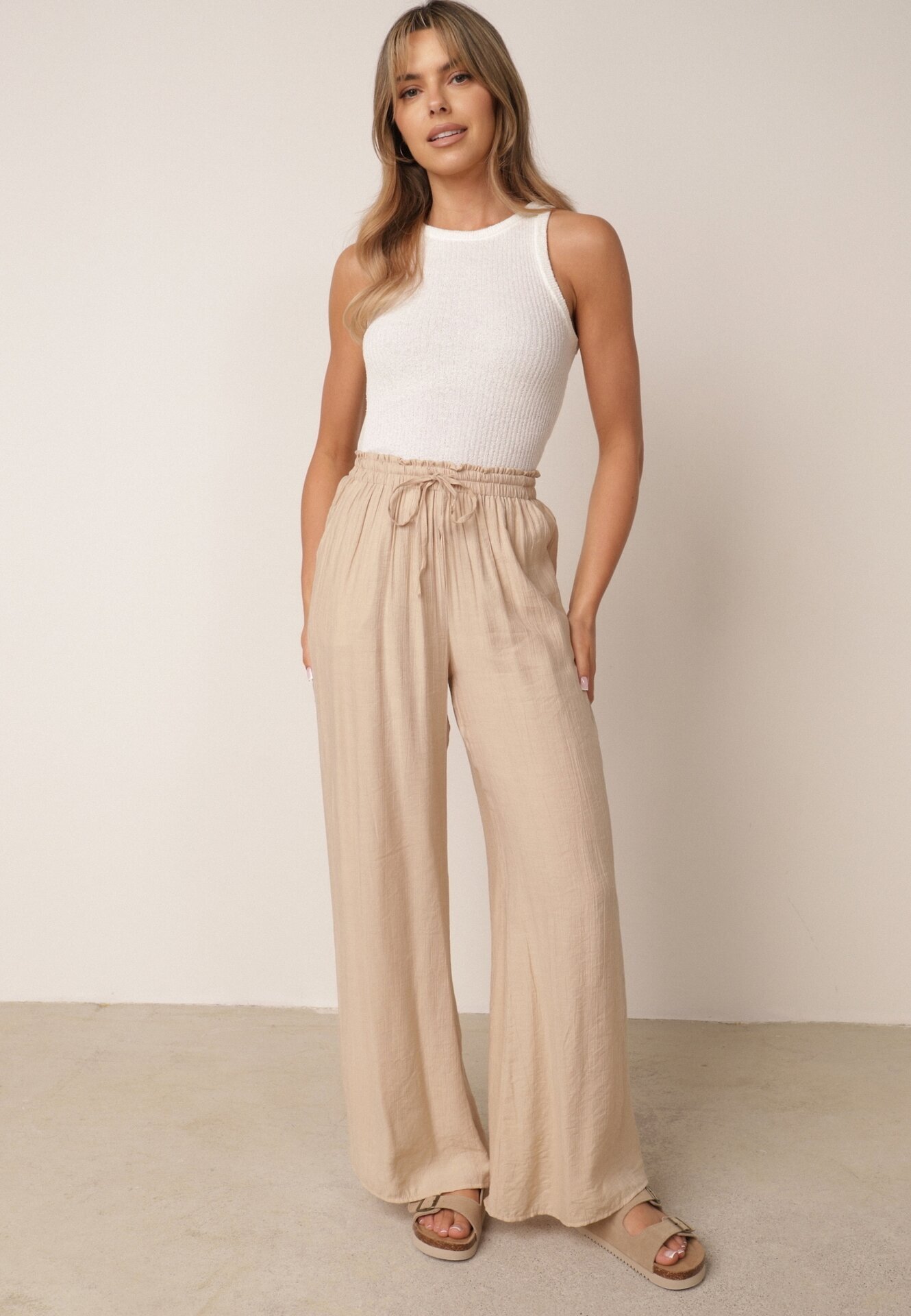 melya by melody Pantaloni Bej