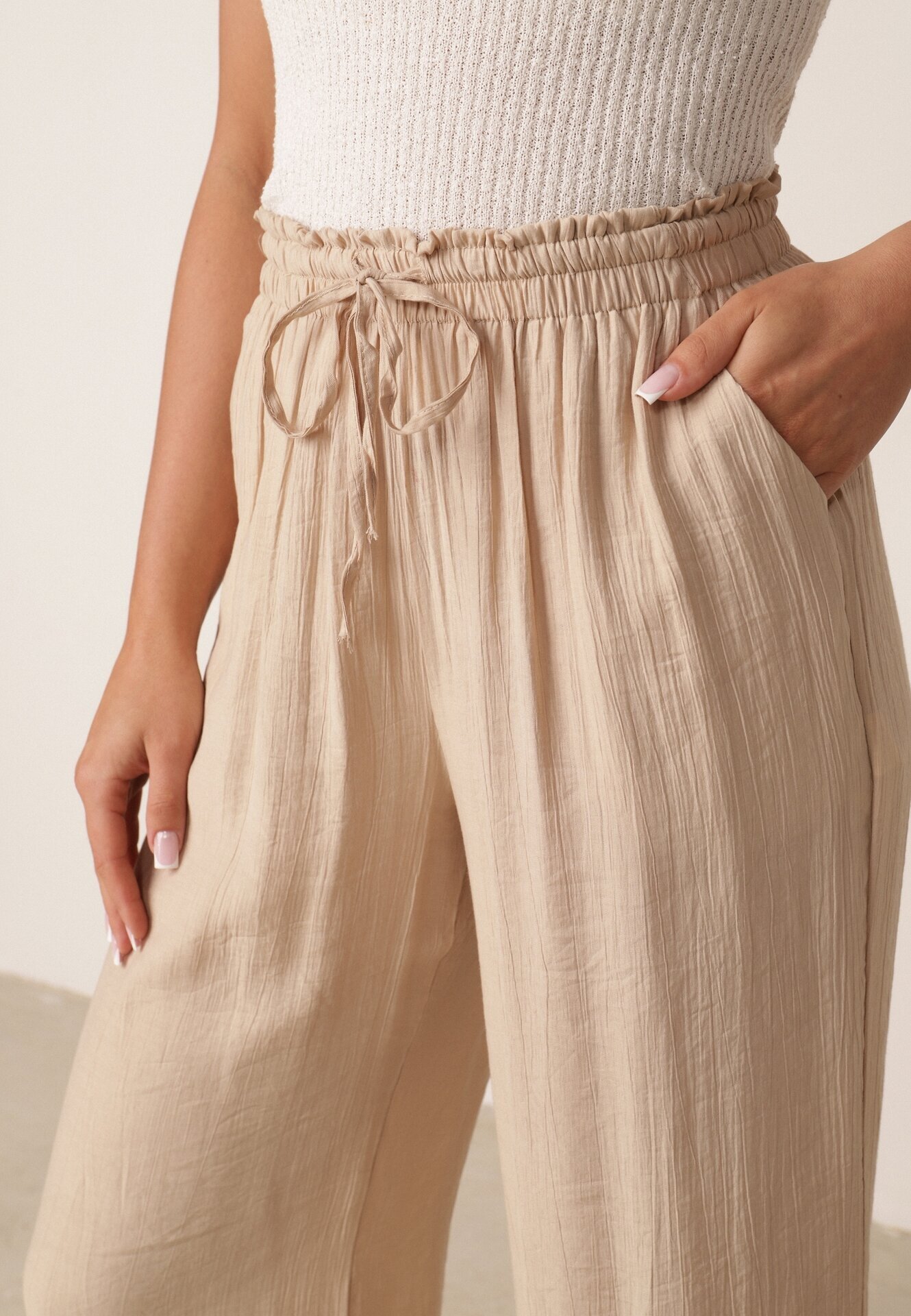 melya by melody Pantaloni Bej