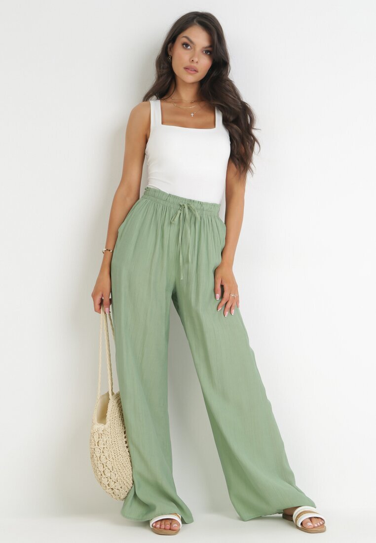 melya by melody Pantaloni Verzi