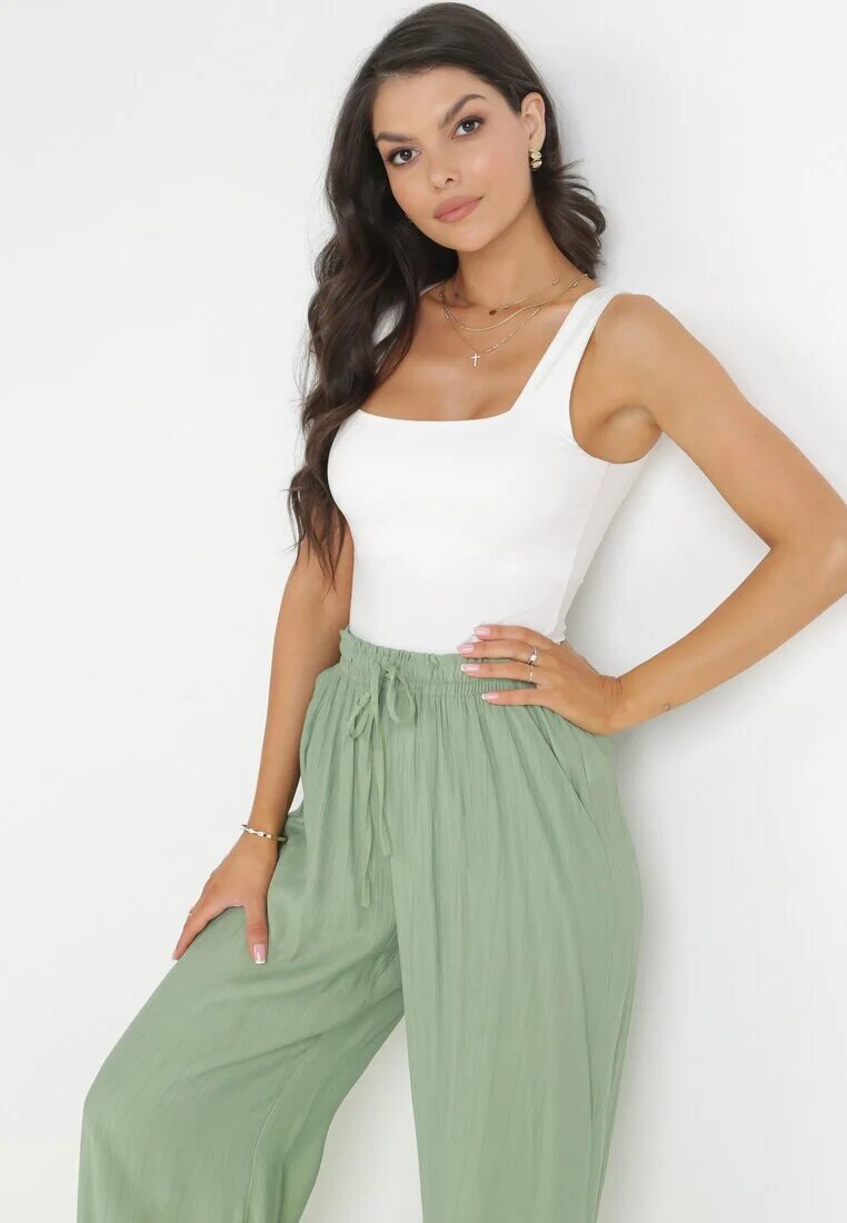 melya by melody Pantaloni Verzi