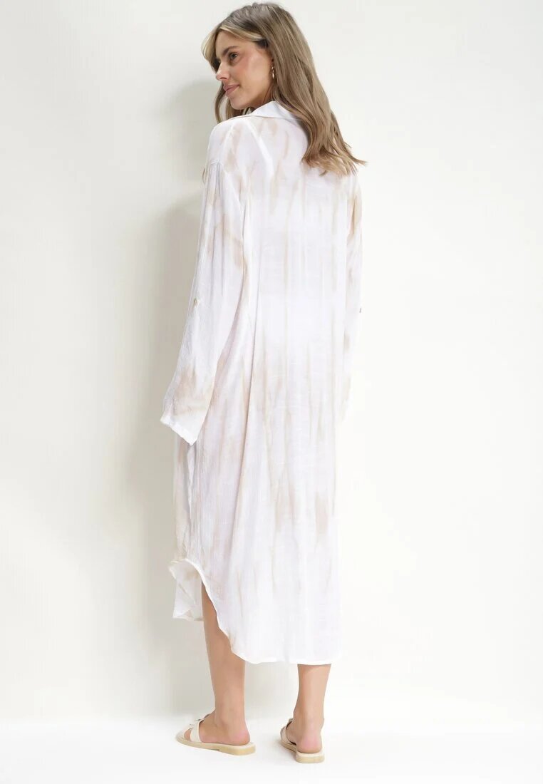melya by melody Rochie Bej deschis Oversize Stil cămașă Rarosa