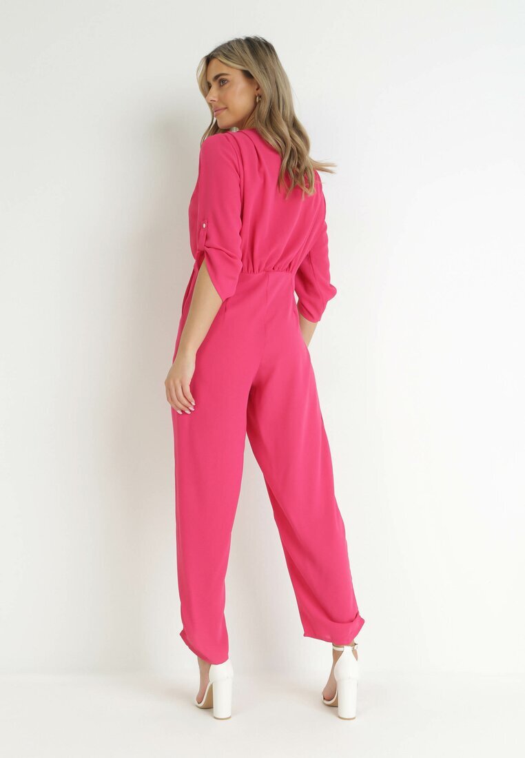 melya by melody Salopetă Lungă Fucsia cu Decolteu Petrecut Lauretia