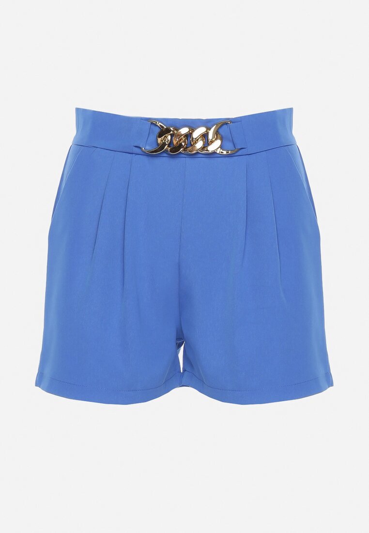 metro five Pantaloni scurți Bermuda Bleumarin Elegante cu lănțișor Timasue