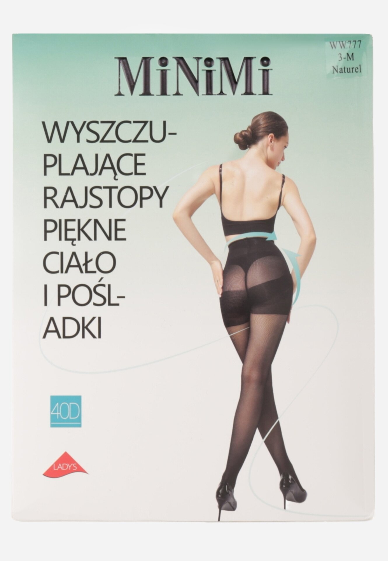 minimi Colanți modelatori 40 DEN cu adaos de bumbac Sylvita Bej